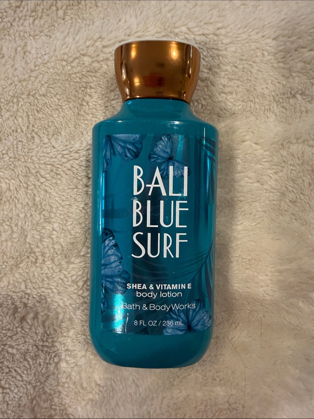 Bath & Body Works Bali Blue Surf Body Lotion - Teal & Gold